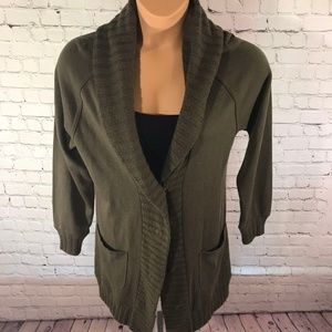 Rachel Roy Cardigan Sweater Green Size Medium